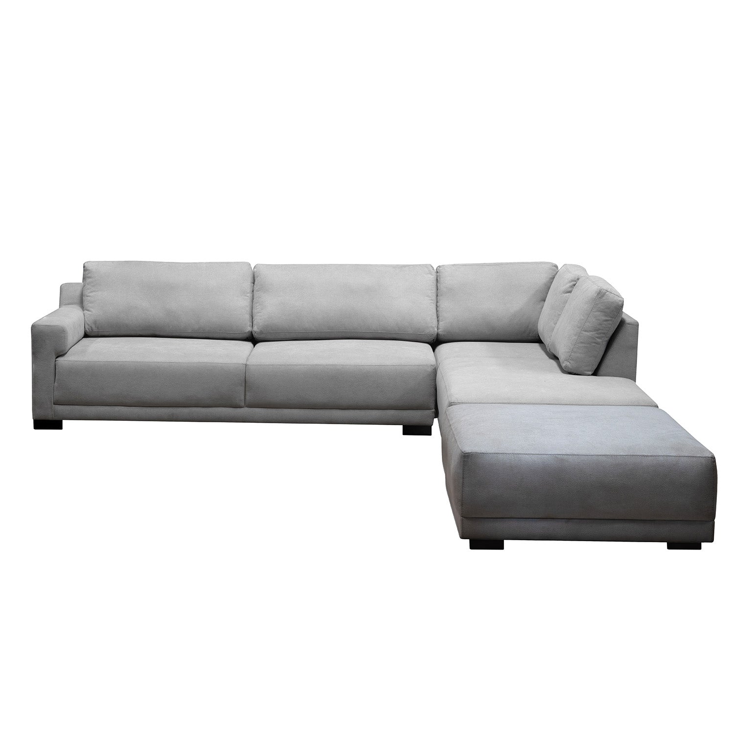 Sala Rinconera Joyce Microfibra Gris Plata