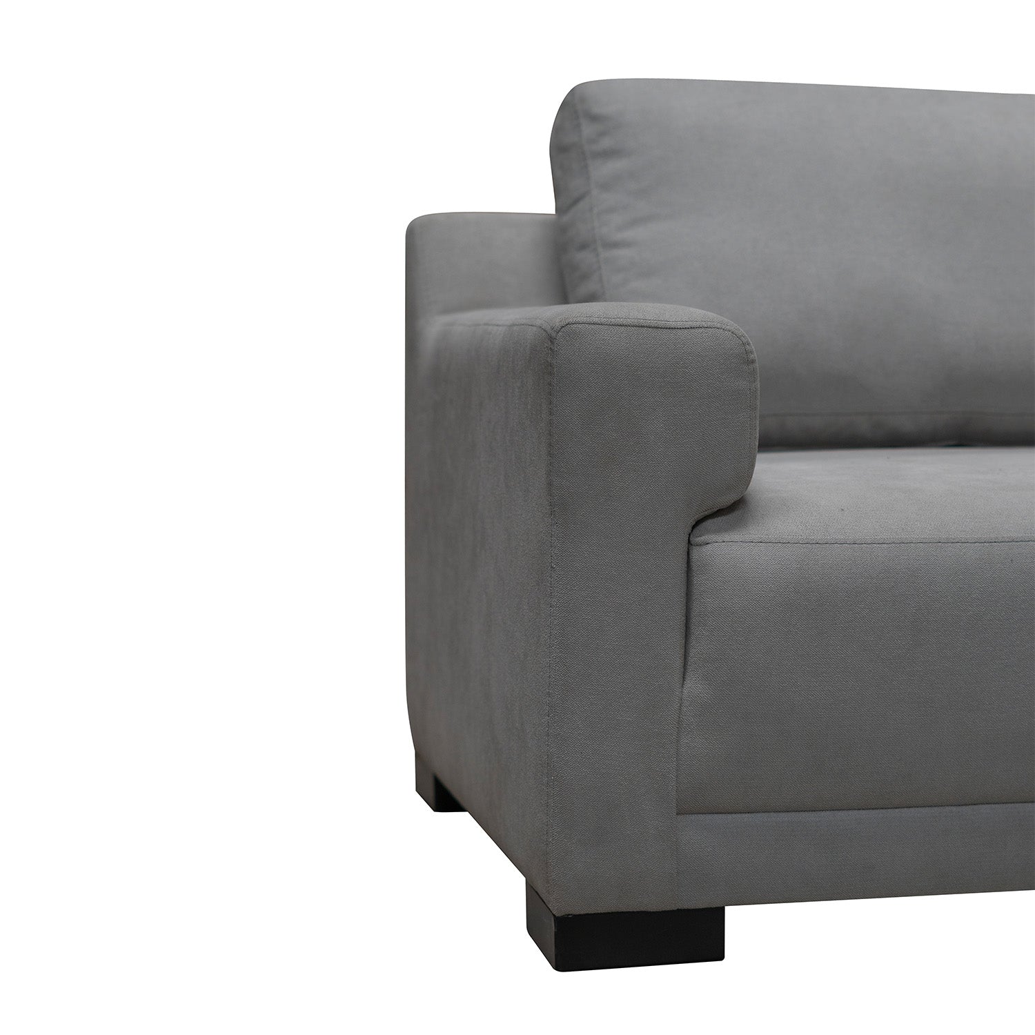 Sala Rinconera Joyce Microfibra Gris Plata