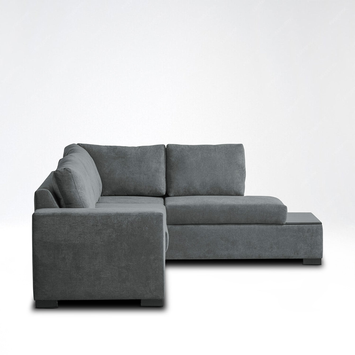 Sala Rinconera Kyara Microfibra Gris Plomo