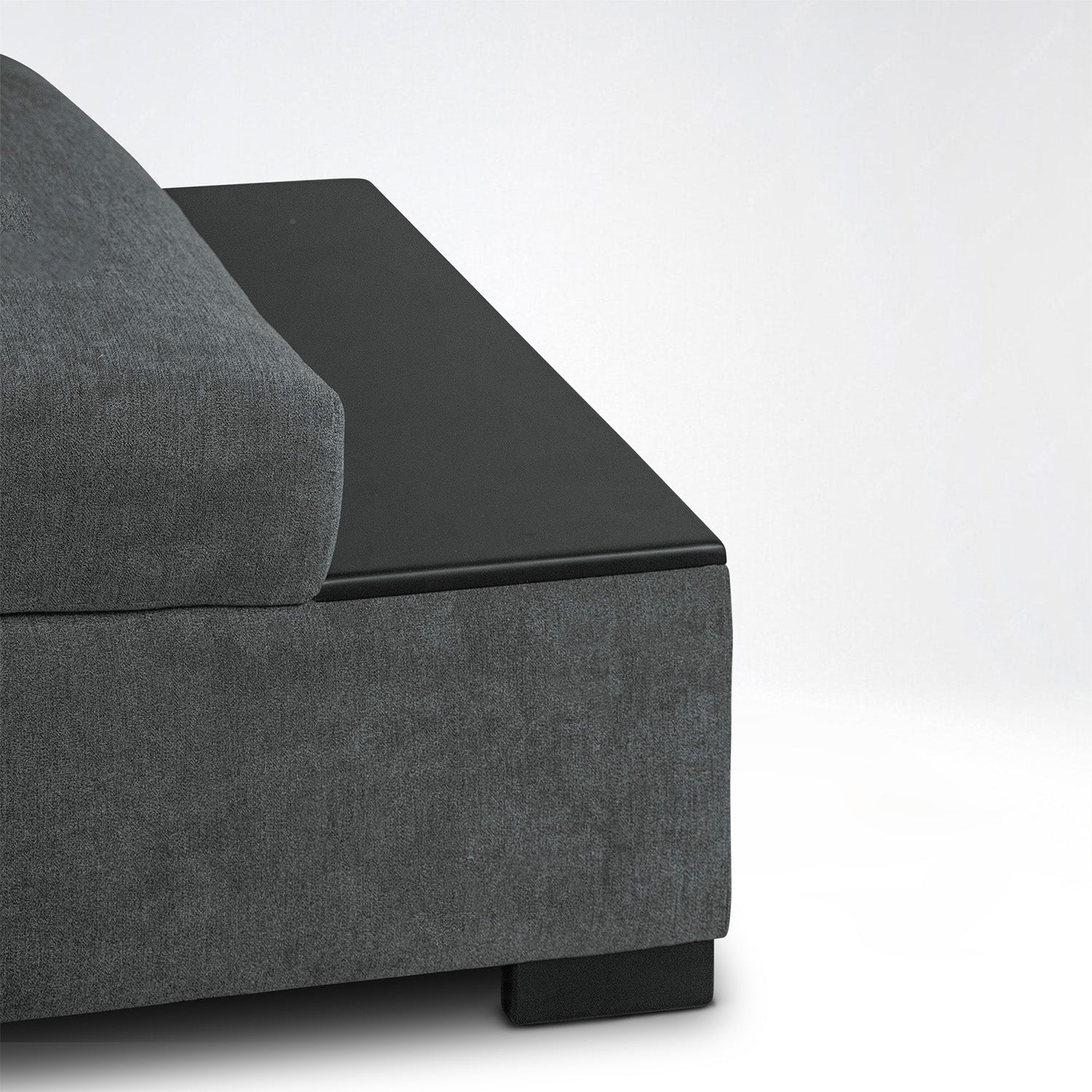 Sala Rinconera Kyara Microfibra Gris Plomo