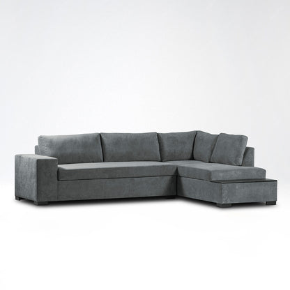 Sala Rinconera Kyara Microfibra Gris Plomo