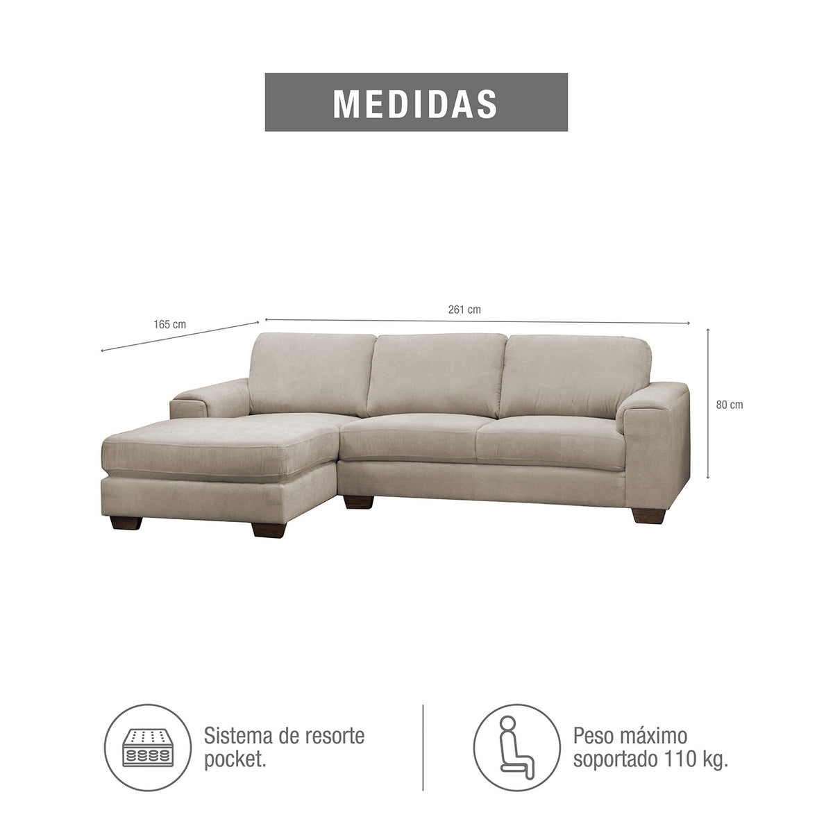 Rinconero Verona microfibra beige
