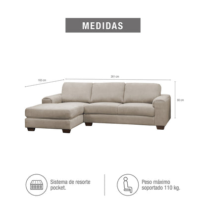 Rinconero Verona microfibra beige