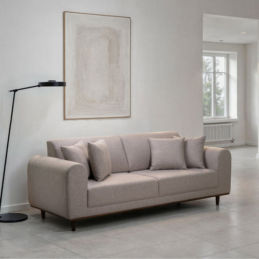 SOFA CAMA KLAUS    MICROFIBRA TAUPE