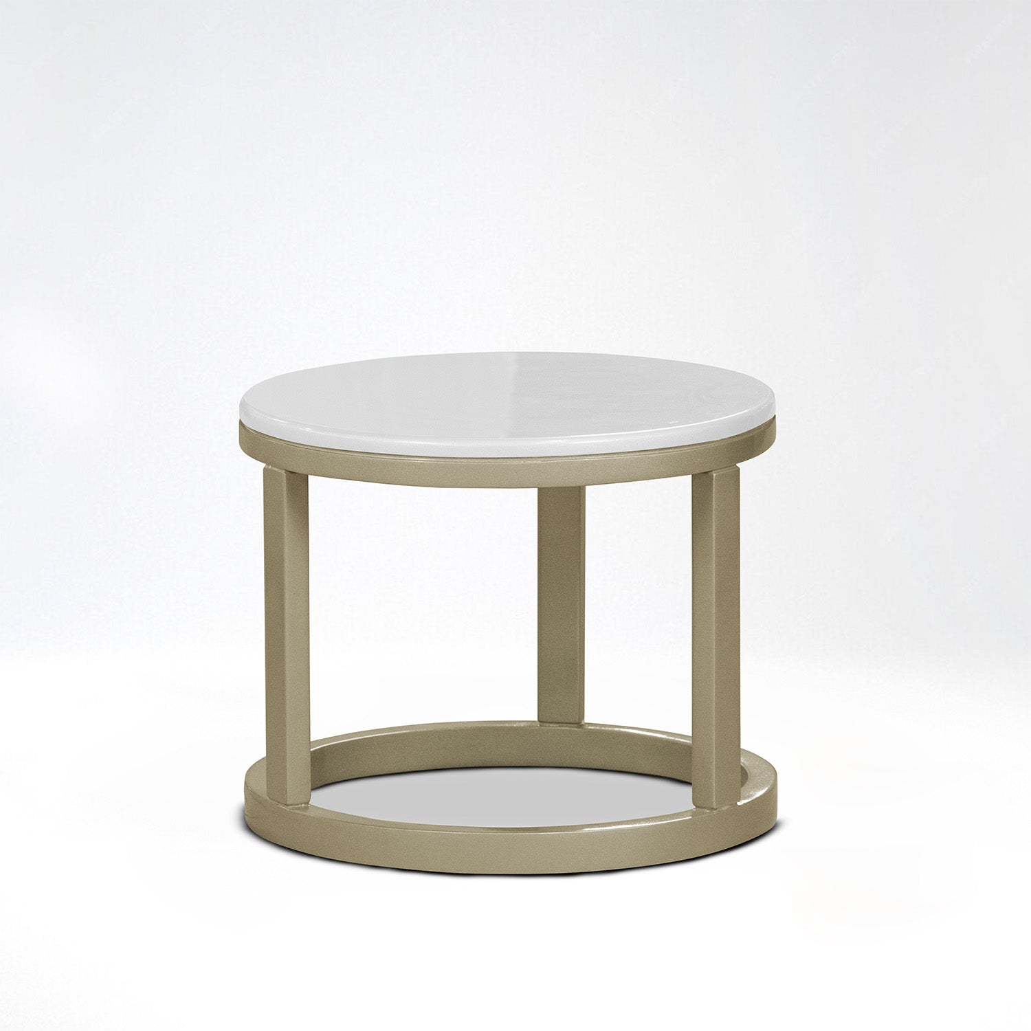 Set x2 mesa auxiliar nova grande-peq blanco perla champan