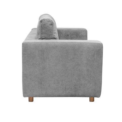 Sofá Nauty 2.5 microfibra gris claro