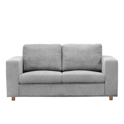 Sofá Nauty 2.5 microfibra gris claro