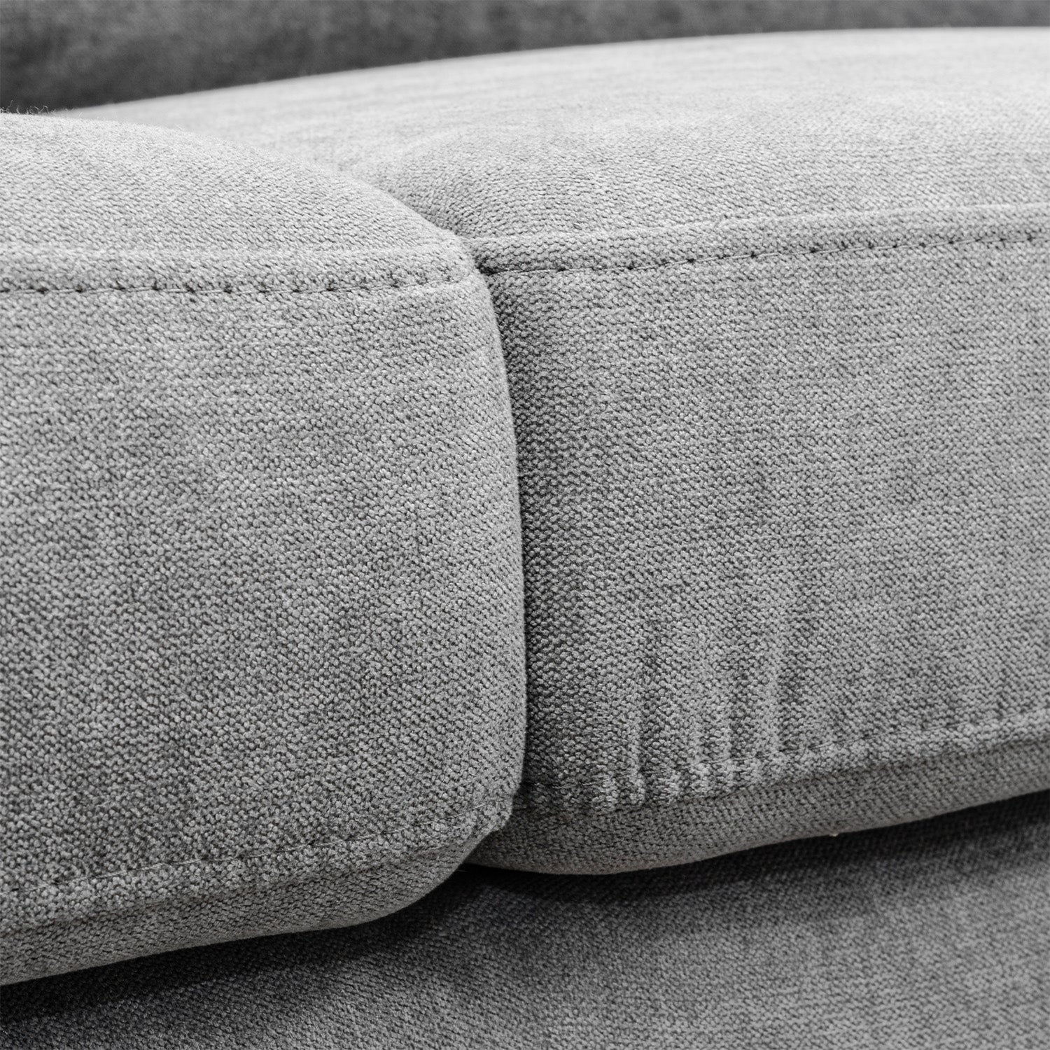 Sofá Nauty 2.5 microfibra gris claro