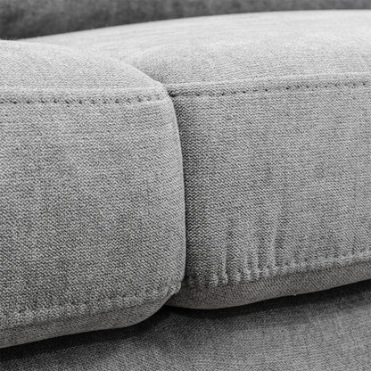 Sofá Nauty 2.5 microfibra gris claro