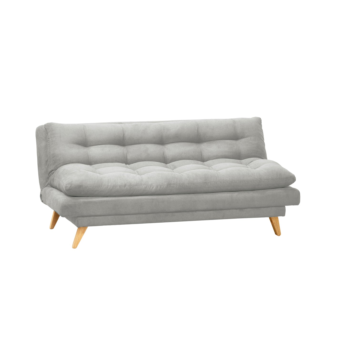 SOFA CAMA NANTES MICROFIBRA  PLATA