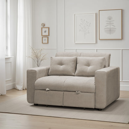 Sofá cama bourbon 1.10 microfibra Camel