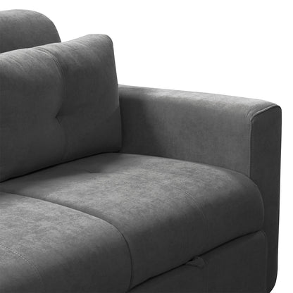 Sofa cama bourbon 1.40 microfibra Gris Plomo