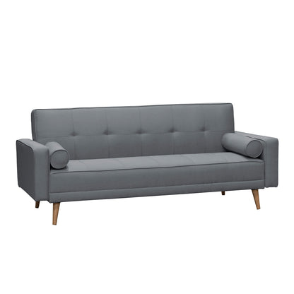 SOFA CAMA JACK MICROFIBRA GRIS OSCURO