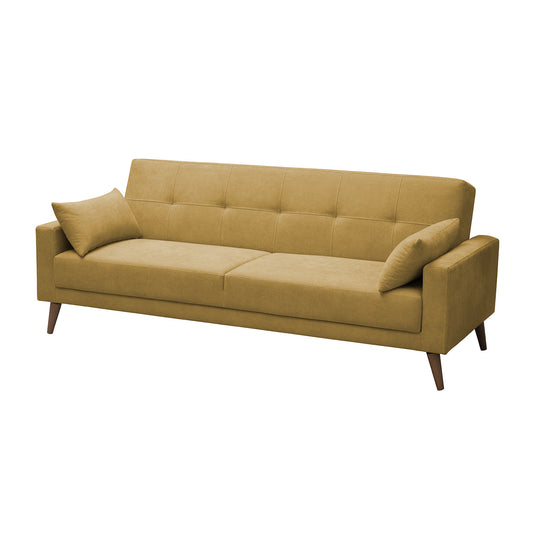 SOFA CAMA TOVIC  MICROFIBRA MOSTAZA
