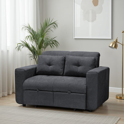 Sofa cama bourbon 1.10 microfibra gris plomo