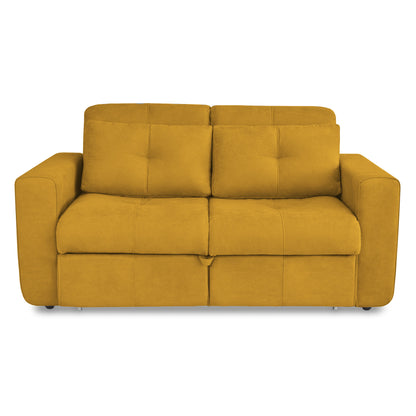 SOFA CAMA BOURBON 1.40  MICROFIBRA MOSTAZA