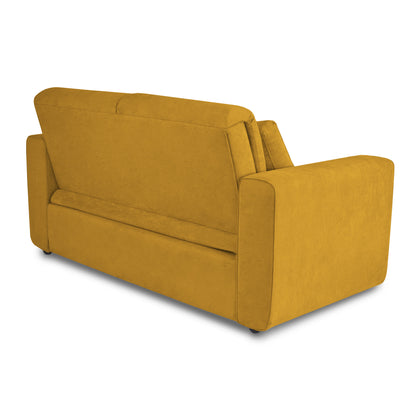 SOFA CAMA BOURBON 1.40  MICROFIBRA MOSTAZA