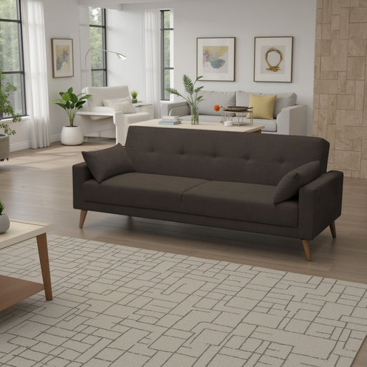 SOFA CAMA TOVIC  MICROFIBRA CHOCOLATE