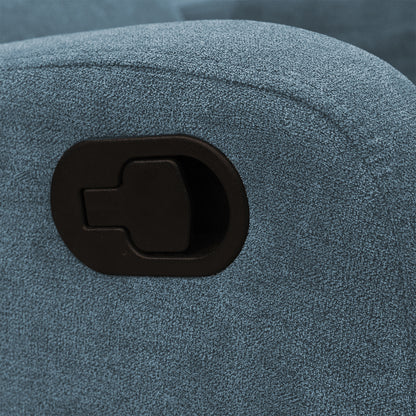 SILLA RECLINABLE ESTÁTICA PEKIN  1 PUESTO  MICROFIBRA INDIGO