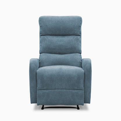 SILLA RECLINABLE ESTÁTICA PEKIN  1 PUESTO  MICROFIBRA INDIGO