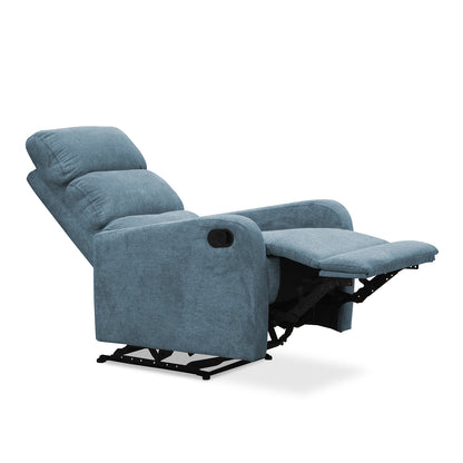 SILLA RECLINABLE ESTÁTICA PEKIN  1 PUESTO  MICROFIBRA INDIGO