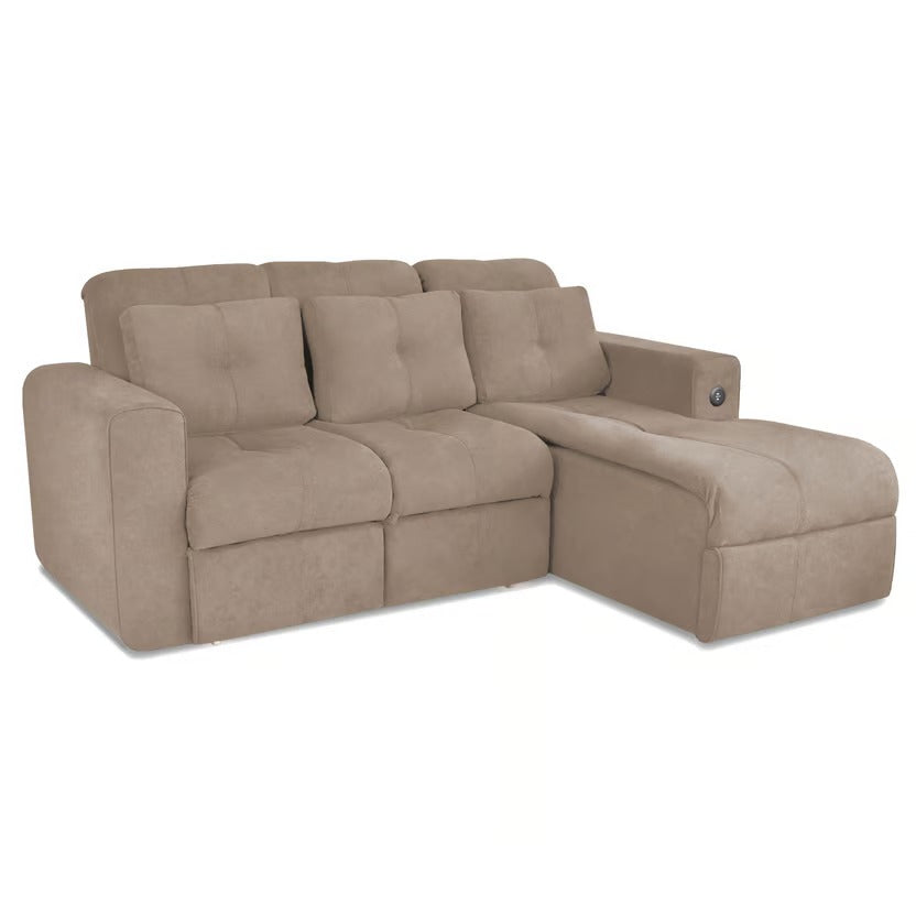 Sofá cama rinconero bourbon microfibra camel