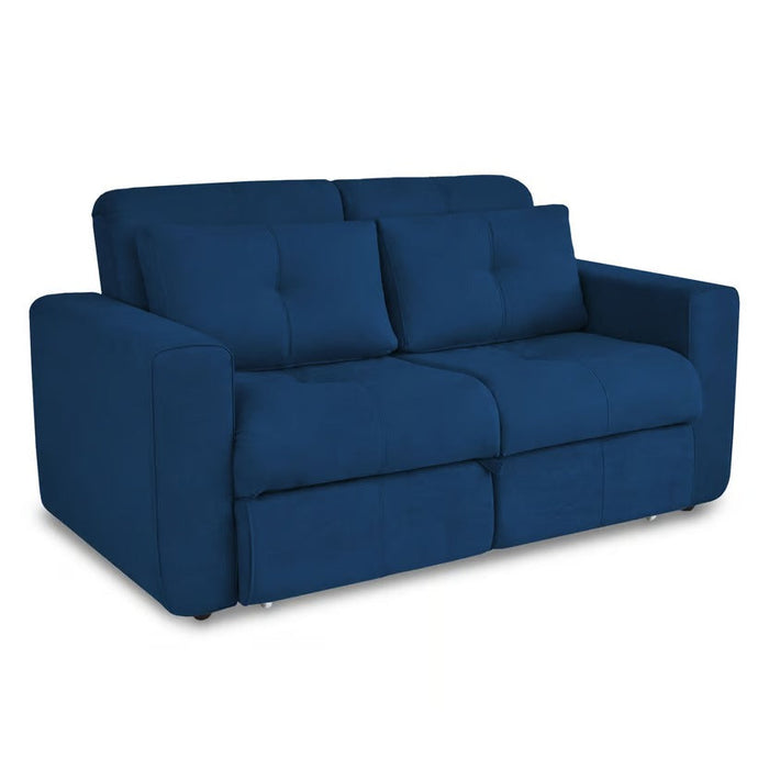 Sofa cama bourbon 1.10 microfibra azul