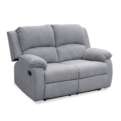 SOFA REC BROOKLYN 2 PTOS ESTATICO USB MICROFIBRA PLATA
