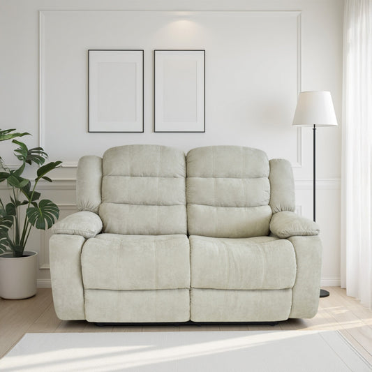 SOFA RECLINABLE GRAND 2 PUESTOS  MICROFIBRA CAMEL