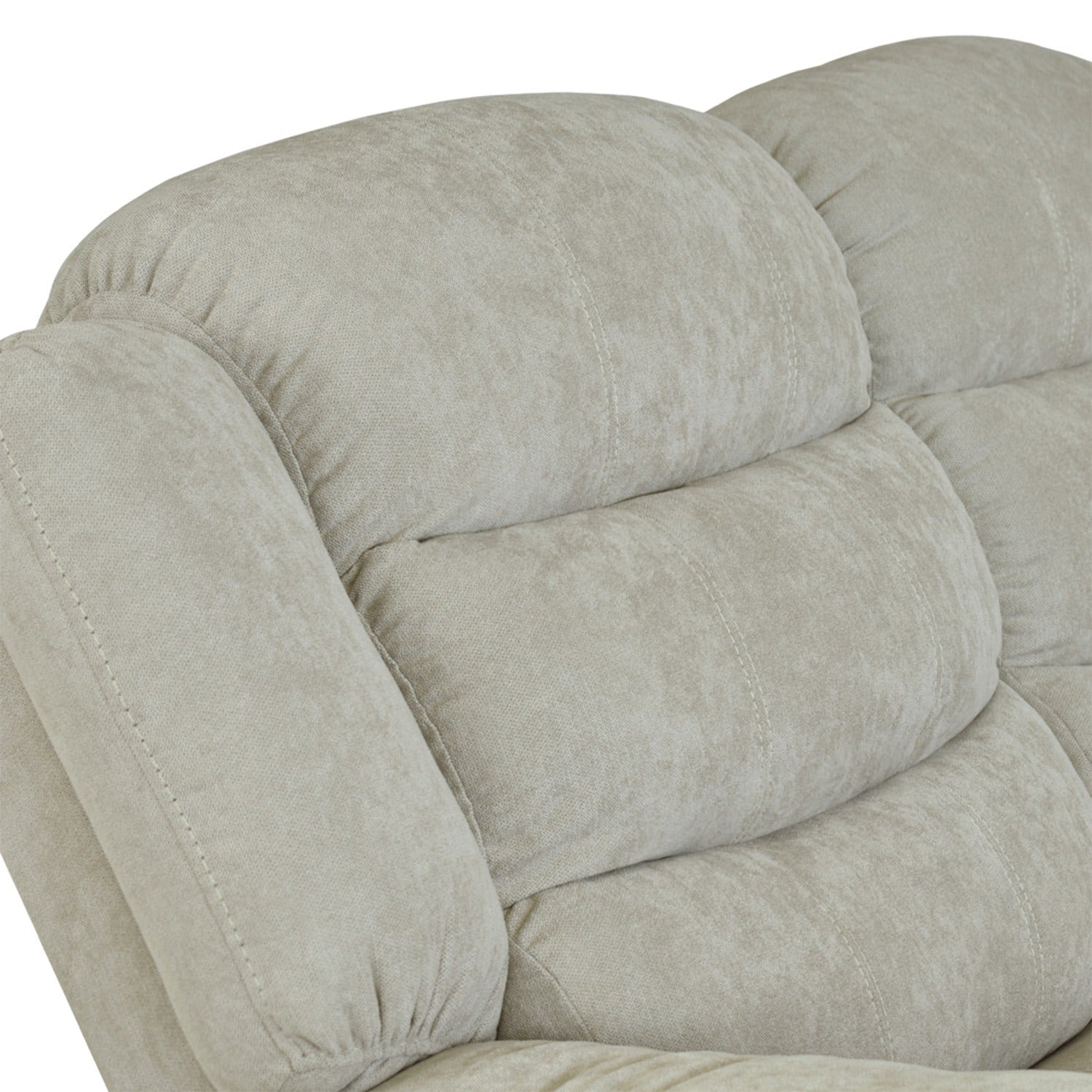 Sofá reclinable grand de 2 puestos en microfibra camel