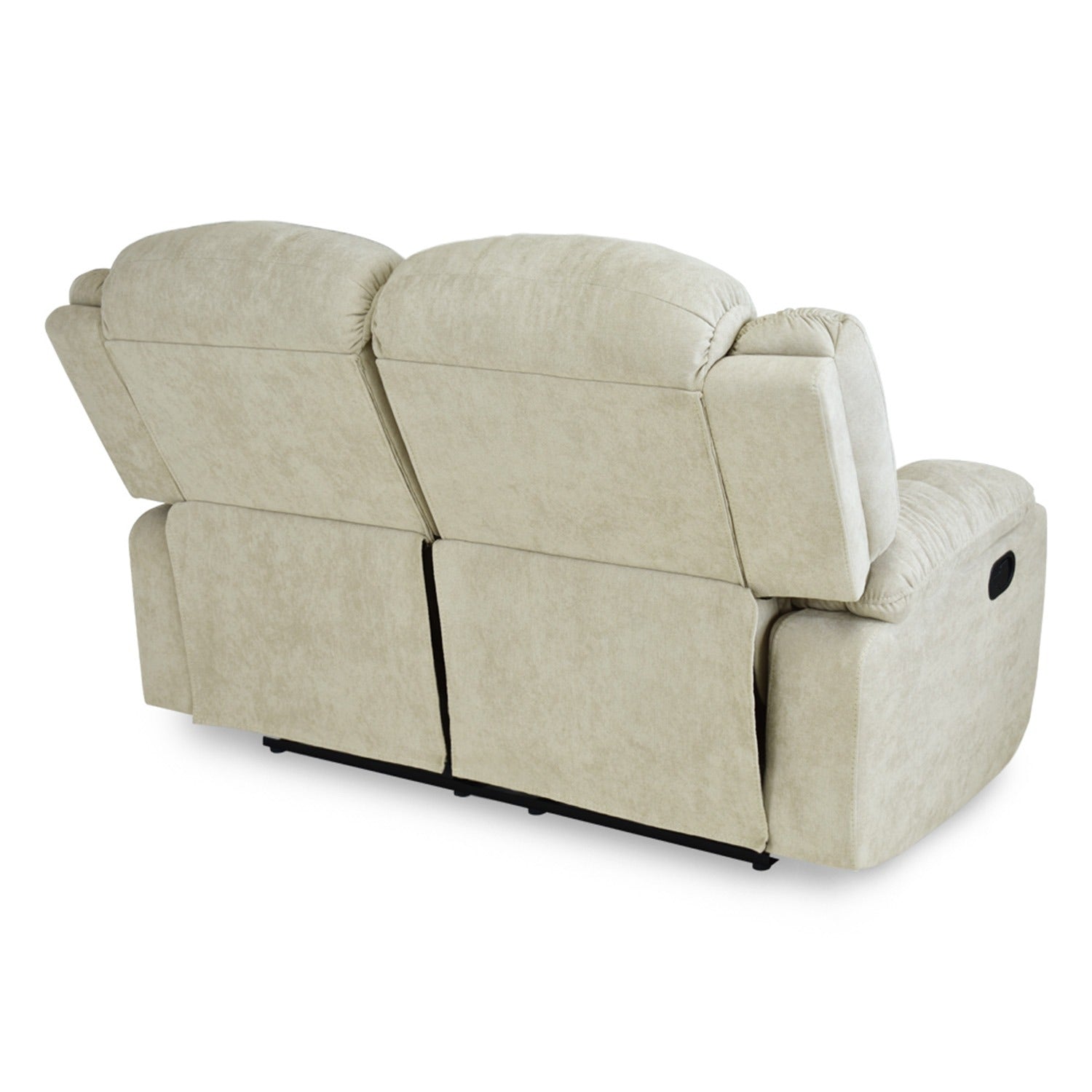Sofá reclinable grand de 2 puestos en microfibra camel