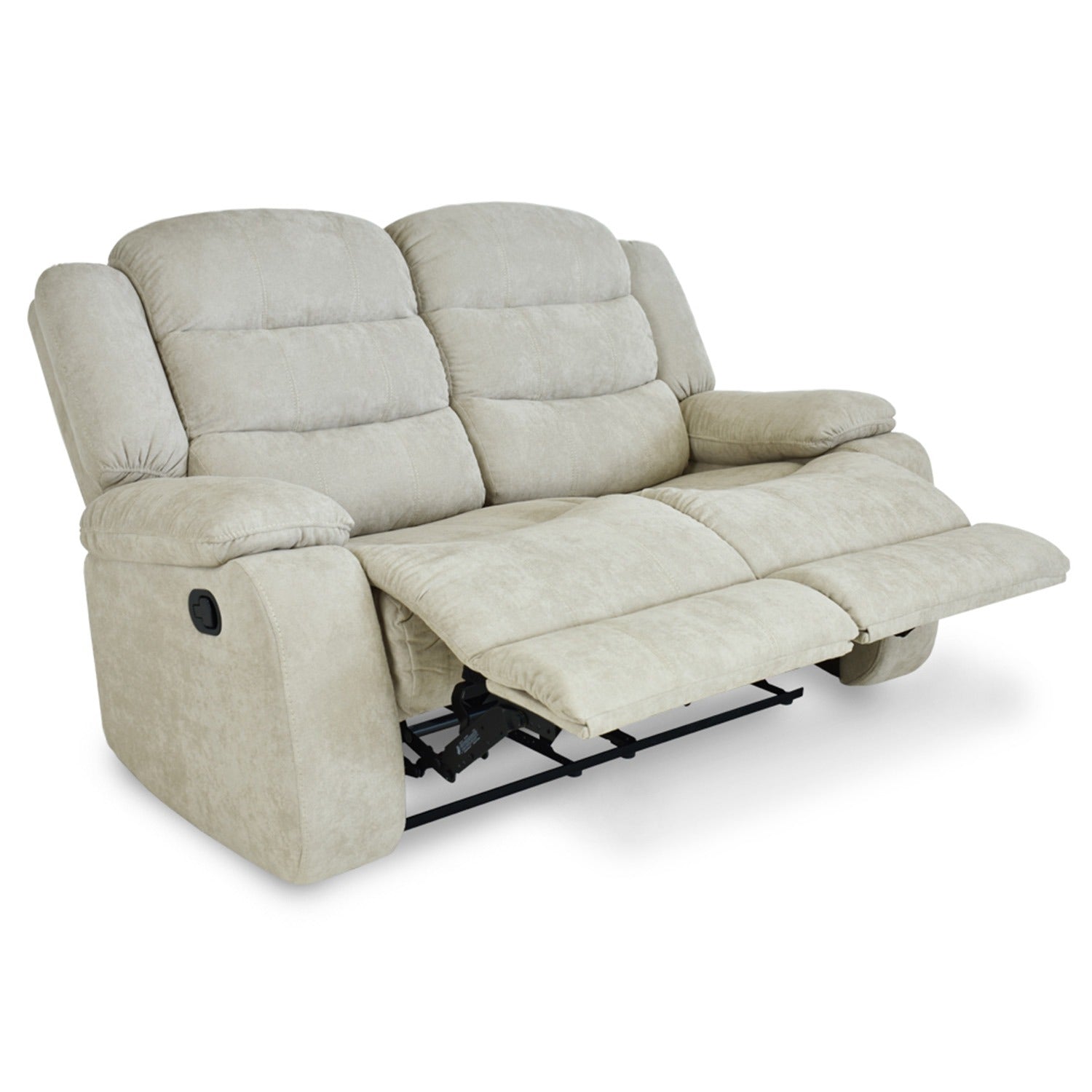 Sofá reclinable grand de 2 puestos en microfibra camel