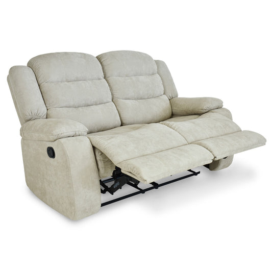 SOFA RECLINABLE GRAND 2 PUESTOS  MICROFIBRA CAMEL