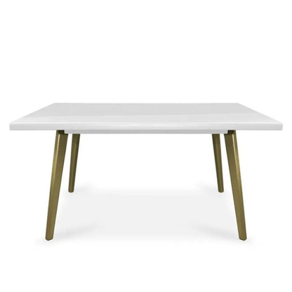 MESA COMEDOR 6 PUESTOS REGINABLANCO PERLA  CHAMPAN