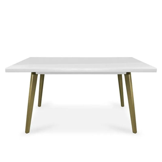 MESA COMEDOR 6 PUESTOS REGINABLANCO PERLA  CHAMPAN