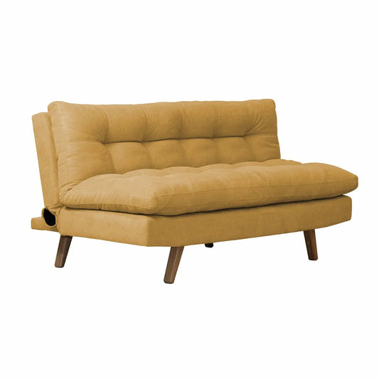 SOFA CAMA ZUR  NATURAL MICROFIBRA  MOSTAZA