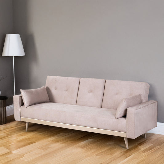 SOFA CAMA NOVA  2.0 MICROFIBRA CRUDO
