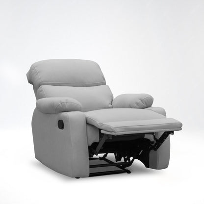 SILLA RECLINABLE VELARA  1 PUESTO SEMI SINTETICO GRIS