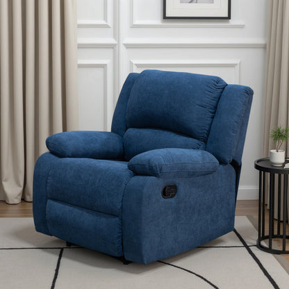 Reclinable Sull estática Microfibra Azul