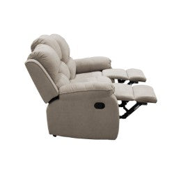 SOFA REC BROOKLYN3 PTOS ESTATICO USB MICROFIBRA  CAMEL