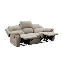 SOFA REC BROOKLYN3 PTOS ESTATICO USB MICROFIBRA  CAMEL