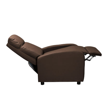 Silla reclinable daly 1 puesto estatico sintetico chocolate