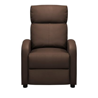 Silla reclinable daly 1 puesto estatico sintetico chocolate