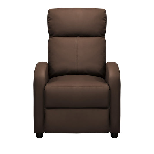 SILLA RECLINABLE DALY 1 PUESTO ESTATICO SINTETICO CHOCOLATE