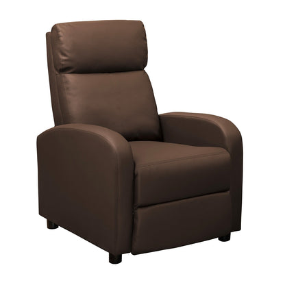 Silla reclinable daly 1 puesto estatico sintetico chocolate