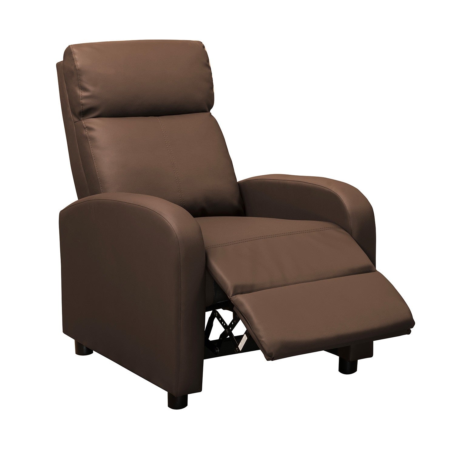 Silla reclinable daly 1 puesto estatico sintetico chocolate