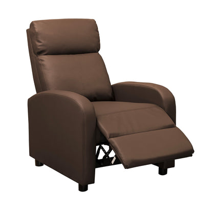 Silla reclinable daly 1 puesto estatico sintetico chocolate