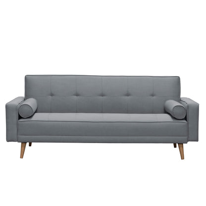 SOFA CAMA JACK MICROFIBRA GRIS OSCURO